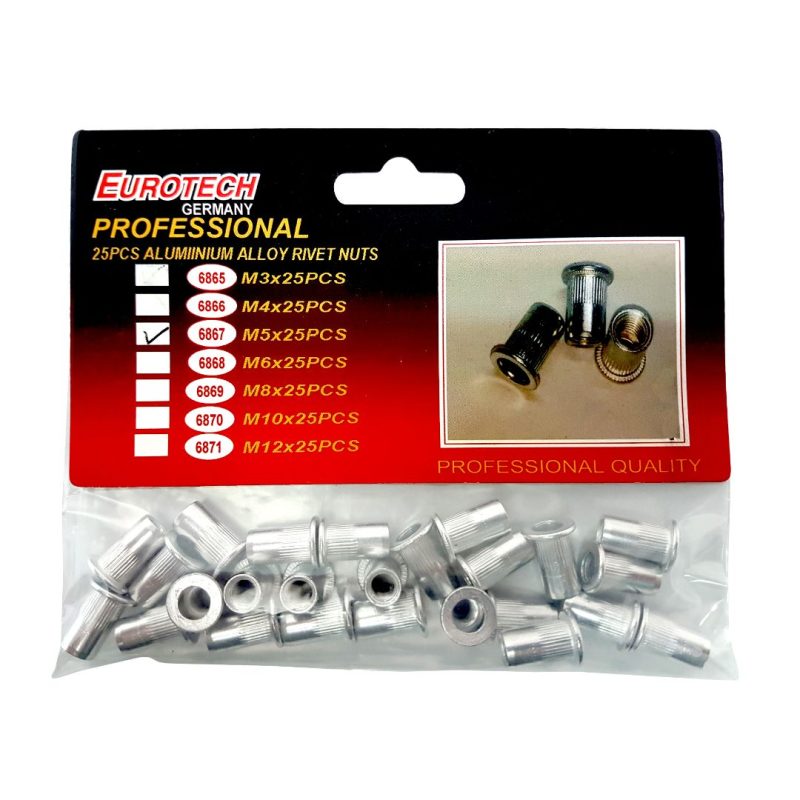 Remaches Roscados aluminio x 25 pcs. | M5