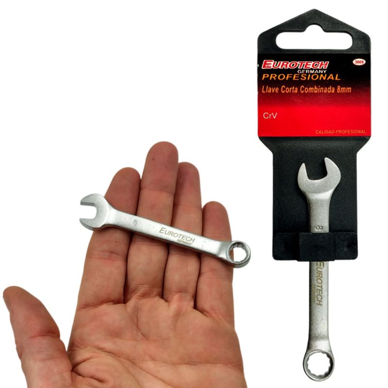 Llave combinada corta - 8 mm