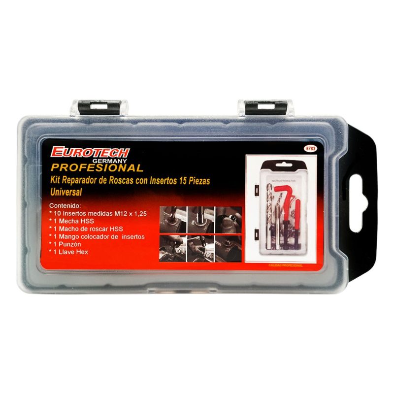 Insertos de rosca - M12x1.25 - Kit 15 pcs.