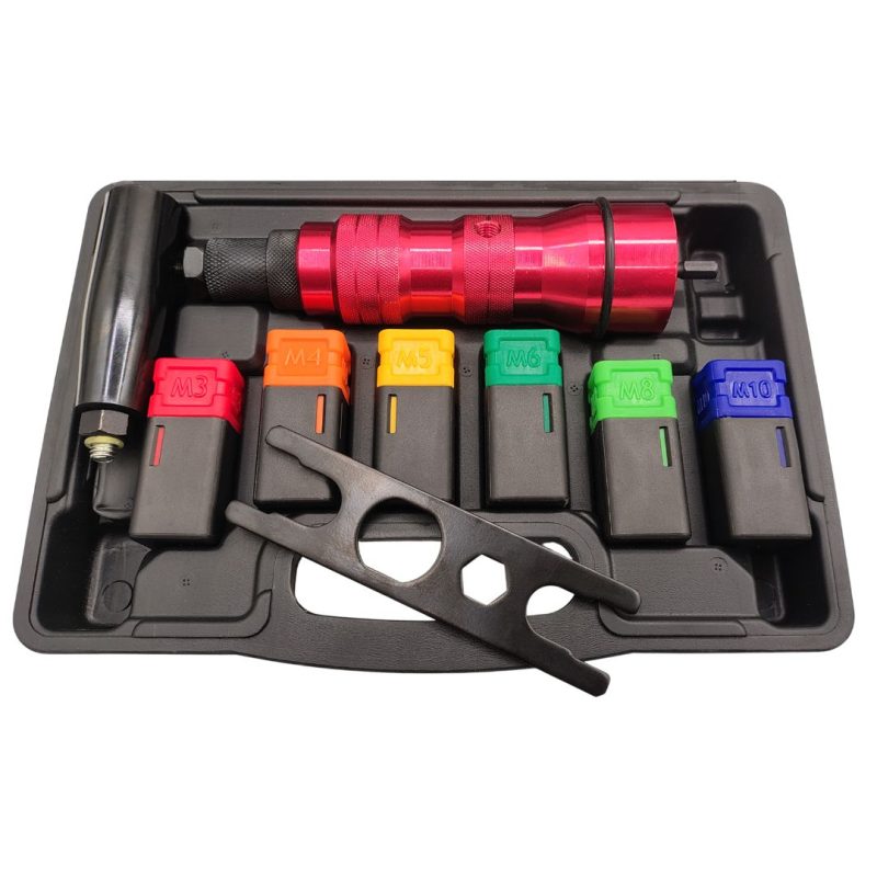 Cabezal remachadora para taladro - Rosca tuerca M3 a M10