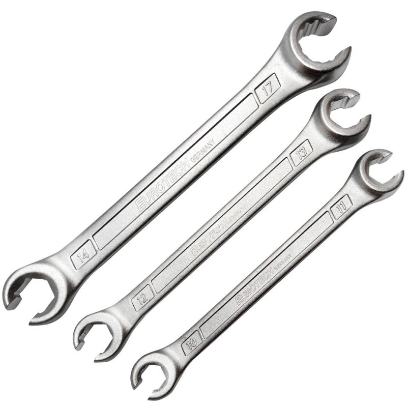 Llave para caño freno - 10 a 17 mm. - 3 pcs.