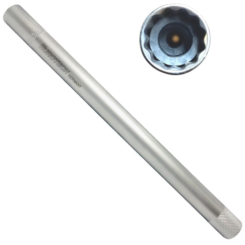 Dado Sacabujía largo (25 cms) - 14 mm - Enc 3/8"