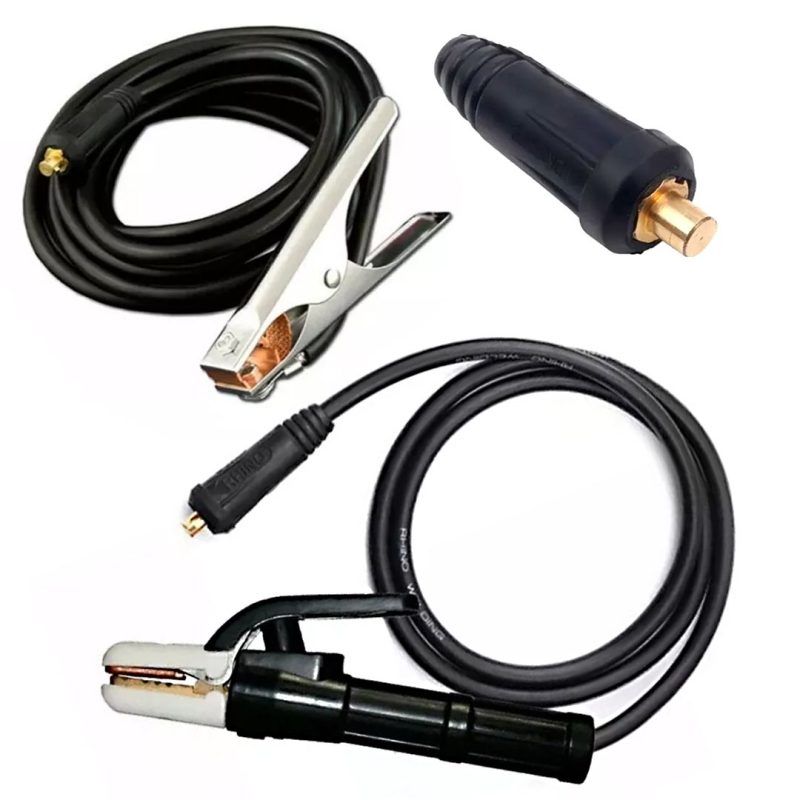 Pinza porta electrodos + pinza masa - largo 1.5 m