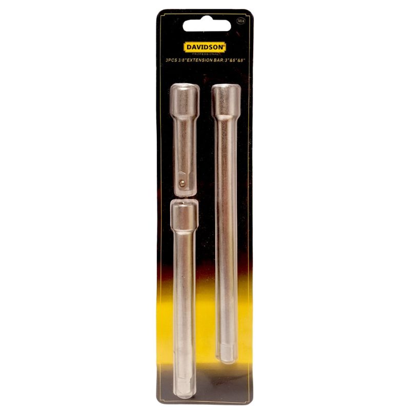 Prolongador Extensión Enc. 3/8" - 3 pcs.