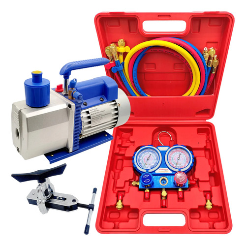 Bomba Vacio 2 Et. 130 Lt. + Manifold + Balonadora | Eurotech