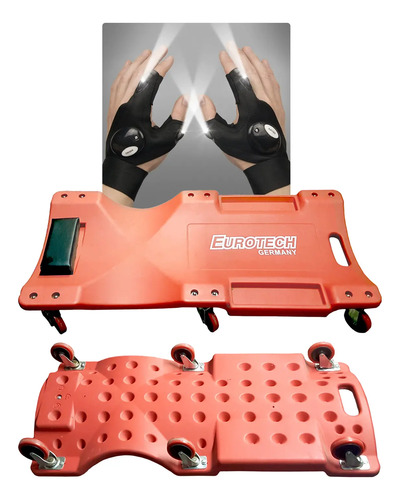 Camilla Taller Mecánico + Guantes Luz | Eurotech